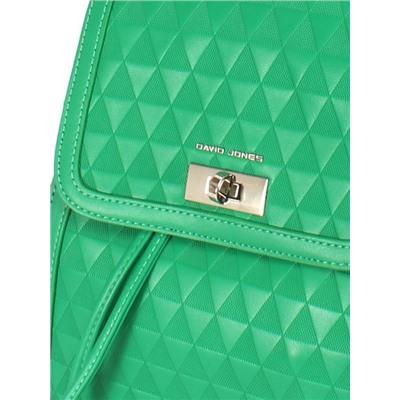 Рюкзак жен искусственная кожа DJ-6906-4-GREEN,  1отд,  2внут/карм,  зеленый 252506