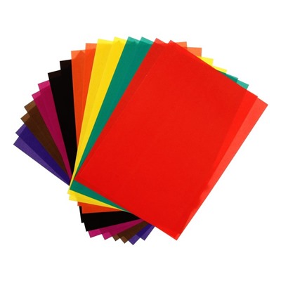 Бумага цветная офсетная А4, 16 листов, 8 цветов Мульти-Пульти "Чебурашка", в папке, плотность 65 г/м2