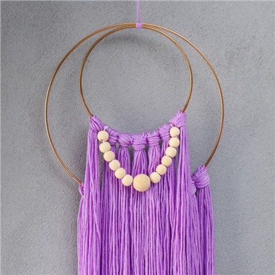 Панно настенное текстиль "Бохо" фиолетовый