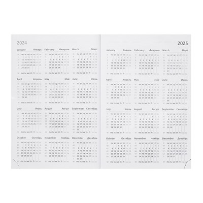 Ежедневник датированный 2024 года, А5, 176 листов, Attomex.Lancaster, обложка балакрон, ляссе, блок 70 г/м2, зелёный