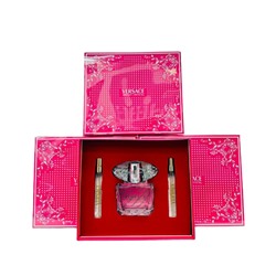 (LUX) Подарочный парфюмерный набор 3в1 Versace Bright Crystal