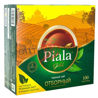 Чай Пиала Голд 100 пакетиков. Отборный (кор*12)