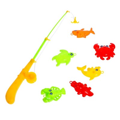 Рыбалка «Ловись рыбка»: удочка, 6 рыбок, МИКС