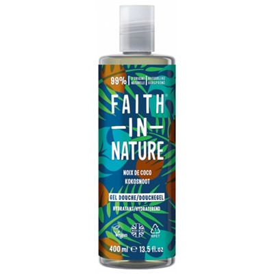 Faith In Nature Gel Douche ? la Noix de Coco 400 ml