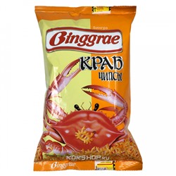Хрустящие чипсы со вкусом краба Бингрэ (Binggrae), 130 г Акция