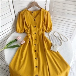 Платье женское, арт КЖ273, цвет:ярко-жёлтый