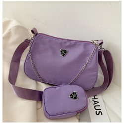 Комплект сумка и косметичка, арт А35 цвет:фиолетовый