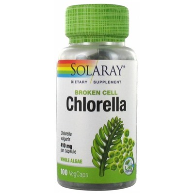 Solaray Chlorella - Chlorelle 100 Capsules V?g?tales