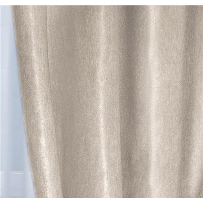 Готовые шторы арт.  05/03/270, комплект SOFT цвет: коричневый/беж. Размеры: (160(80+80) ширина х 270 высота) х 2, на универсальной шторной ленте.
