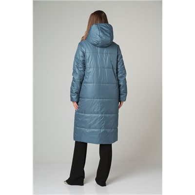 Пальто Modema 1026-4 серо-голубой