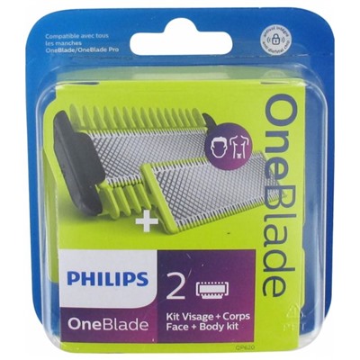Philips OneBlade QP620-50 Kit Visage + Corps 2 Lames