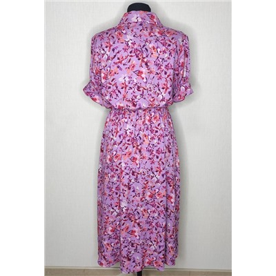 Платье Bazalini 4652 розовый цветы