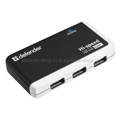 Разветвитель HUB USB 2.0 Defender Quadro Infix 4Port Black (UM)