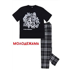 Детская пижама с брюками НП0001 Черный
