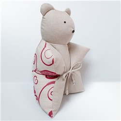 Декоративная подушка "Мишка", бордовый (DP.М-4)