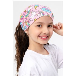 Детская повязка на голову для девочки Розовый
