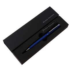 Ручка шариковая поворотная, 0.7 мм, BrunoVisconti PALERMO, стержень синий, металлический корпус Soft Touch синий, в футляре