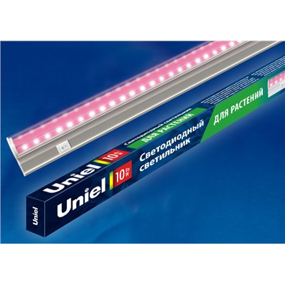 ULI-P20-10W/SPSB IP40 WHITE Светильник для растений светодиодный линейный, 550мм, выкл. на корпусе. Спектр для рассады и цветения. TM Uniel