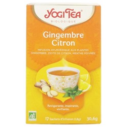 Yogi Tea Gingembre Citron Bio 17 Sachets
