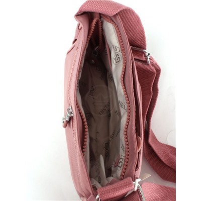 Сумка женская текстиль JLS-H 6-31,  1отд,  плечевой ремень,  розовый 260994