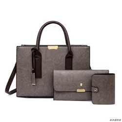 Набор сумок из 3 предметов, арт А27 цвет: серый