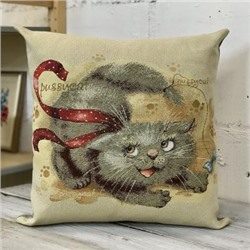 Чехол Баловни котенок с ленточкой 45*45см