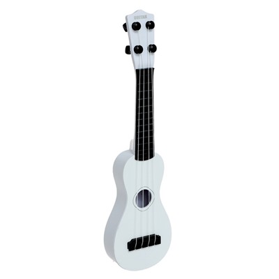 Игрушка музыкальная - гитара «Стиль», 4 струны, 38,5 см., цвет белый