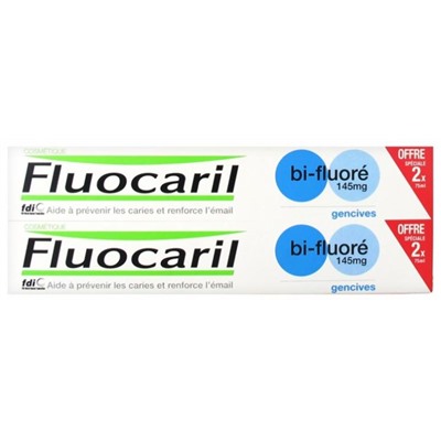 Fluocaril Dentifrice Gencives Bi-Fluor? 145 mg Lot de 2 x 75 ml