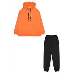 110517 Костюм/худи+брюки/ утеплённый цв. оранжевый