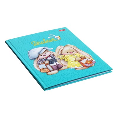 Дневник универсальный для 1-11 классов "Зайка Ми", твёрдая обложка, глянцевая ламинация, 40 листов