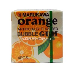Жевательная резинка Marukawa (4 шарика) с апельсиновым вкусом, Япония, 5,4 г Акция