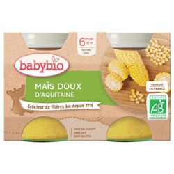 Babybio Ma?s Doux 6 Mois et + Bio 2 Pots de 130 g