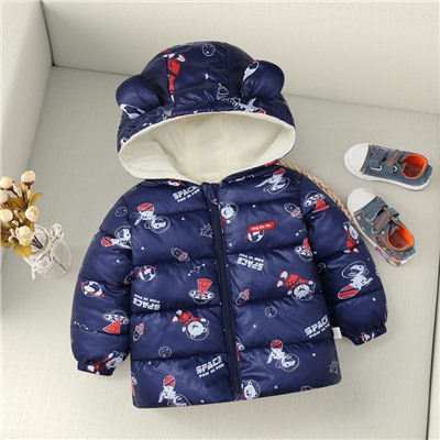 Куртка детская арт КД64, цвет:1001 голубой медведь
