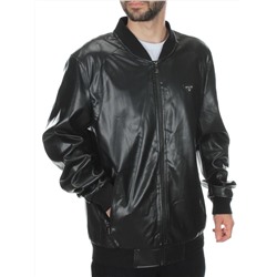 P2112 BLACK Куртка из эко-кожи мужская