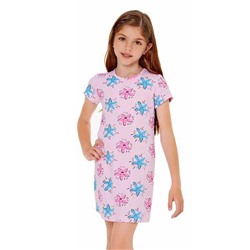 Ночная рубашка с коротким рукавом для девочки Baykar (9174) розовый