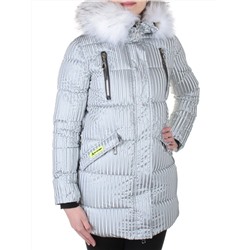 2037 GRAY Куртка зимняя облегченная женская Yixiangyuan
