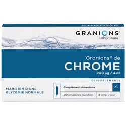 Granions de Chrome 200 µg 30 Ampoules