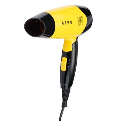 Dewal Beauty Фен для волос дорожный / Aero Yellow HD1002-Yellow, 1400 Вт, желтый