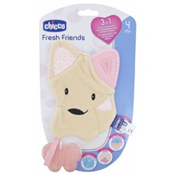 Chicco Fresh Friends Doudou de Dentition 3en1 4 Mois et +