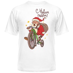 Дед мороз на велосипеде