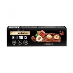 Батончик Big nuts со вкусом шоколада, с цельным лесным орехом в глазури