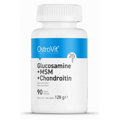 OstroVit Glukozamina + MSM + Chondroityna 90 tab - МСК