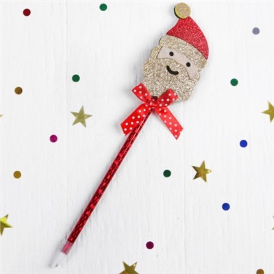 Ручка «Дед Мороз» цвета МИКС
