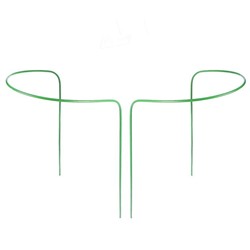 Кустодержатель, d = 50 см, h = 60 см, ножка d = 0.3 см, металл, набор 2 шт., зелёный, Greengo