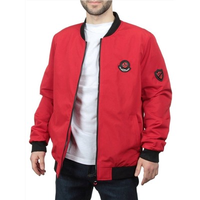 EM25056-2 RED Куртка-бомбер мужская демисезонная (100 гр. синтепон)