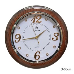 Часы настенные 36 см / 43202T /уп 20/ коричневые