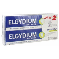 Elgydium Dentifrice Blancheur Fra?cheur Citron Lot de 2 x 75 ml