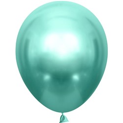 М019Шары однотон хром зелен 12"50шт
