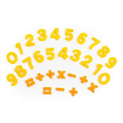 319678 Полесье Набор "Первые уроки" на магнитах (20 цифр + 10 математических знаков) (в пакете)