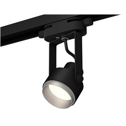 Комплект трекового однофазного светильника XT6602022 PBK/MCH черный полированный/хром матовый MR16 GU10 (C6602, N6123)